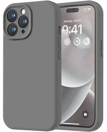 LOVE 3000 iPhone 14 Pro uchun mo'ljallangan g'ilof, Premium silikon [Yumshoq tirnalishga qarshi mikrofiber astar] Zarba o'tkazmaydigan himoya telefon g'ilofi erkaklar ayollar qizlar uchun 6.1
