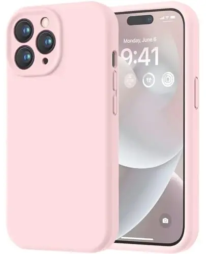 LOVE 3000 iPhone 14 Pro uchun mo'ljallangan g'ilof, Premium silikon, [Yumshoq tirnalishga qarshi mikrofiber astar] Zarbadan himoya qiluvchi telefon g'ilofi erkaklar ayollar qizlar uchun 6.1