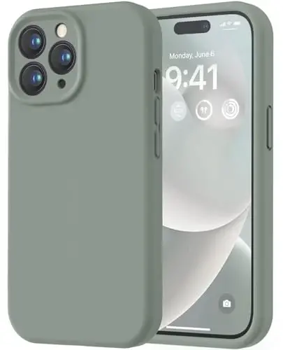 LOVE 3000 iPhone 14 Pro uchun mo'ljallangan g'ilof, Premium silikon, [Yumshoq tirnalishga qarshi mikrofiber astar] Zarbalarga chidamli himoya telefon g'ilofi erkaklar ayollar qizlar uchun 6.1