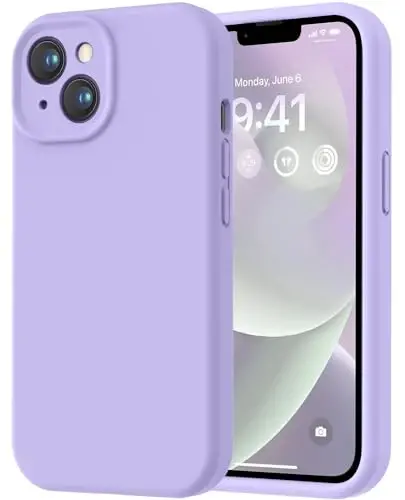 LOVE 3000 iPhone 14 uchun g‘ilof, Premium silikon [Yumshoq tirnalishga qarshi mikrofiber astar] Zarbadan himoya qiluvchi telefon g‘ilofi erkaklar ayollar qizlar uchun 6.1