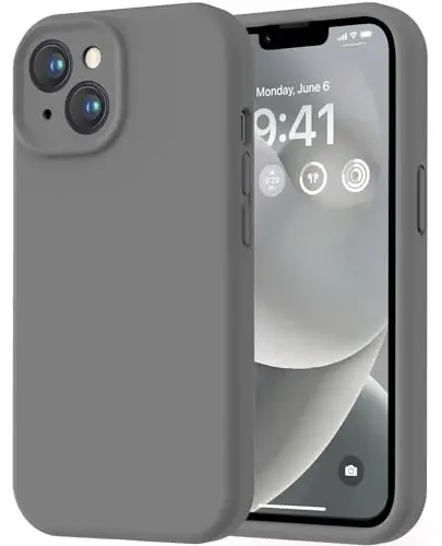 LOVE 3000 iPhone 14 uchun g‘ilof, Premium silikon [Yumshoq tirnalishga qarshi mikrofiber astar] Zarbadan himoya qiluvchi telefon g‘ilofi erkaklar ayollar qizlar uchun 6.1