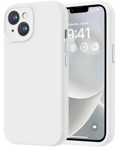 LOVE 3000 iPhone 14 uchun g‘ilof, Premium silikon, [Yumshoq tirnalishga qarshi mikrofiber astarli] Zarbadan himoya qiluvchi telefon g‘ilofi, erkaklar, ayollar va qizlar uchun 6,1