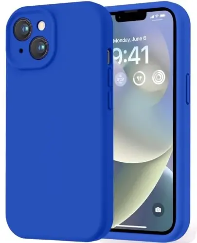 LOVE 3000 iPhone 14 uchun moʻljallangan gʻilof, Premium silikon, [Yumshoq chizishga qarshi mikrofiber astarli] Zarbadan himoya qiluvchi telefon gʻilofi erkaklar ayollar qizlar uchun 6.1