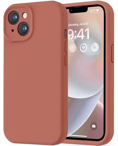 LOVE 3000 iPhone 14 uchun mo'ljallangan g'ilof, Premium silikon [Yumshoq tirnalishga qarshi mikrofiber astar] Zarbadan himoya qiluvchi telefon g'ilofi erkaklar ayollar qizlar uchun 6.1