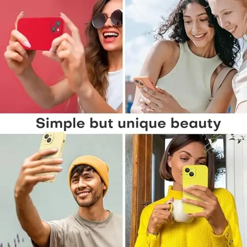 LOVE 3000 iPhone 14 uchun mo'ljallangan g'ilof, Premium silikon [Yumshoq tirnalishga qarshi mikrofiber astar] Zarbadan himoya qiluvchi telefon g'ilofi erkaklar ayollar qizlar uchun 6.1