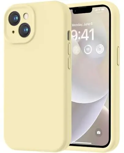 LOVE 3000 iPhone 14 uchun mo'ljallangan g'ilof, Premium silikon [Yumshoq tirnalishga qarshi mikrofiber astar] Zarbadan himoya qiluvchi telefon g'ilofi erkaklar ayollar qizlar uchun 6.1