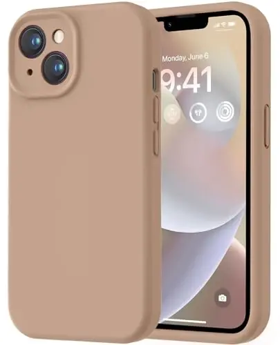 LOVE 3000 iPhone 14 uchun mo'ljallangan g'ilof, Premium silikon [Yumshoq tirnalishga qarshi mikrofiber astar] Zarbalarga chidamli himoya telefon g'ilofi erkaklar ayollar qizlar uchun 6.1