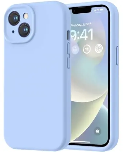 LOVE 3000 iPhone 14 uchun mo'ljallangan g'ilof, [Yumshoq tirnalishga qarshi mikrofiber astarli] Premium silikon zarbga chidamli himoya telefon g'ilofi erkaklar ayollar qizlar uchun 6,1