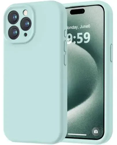 LOVE 3000 iPhone 15 Pro Max uchun mo'ljallangan g'ilof, Premium silikon [Yumshoq chizishga qarshi mikrofiber astar] Zarbalarga chidamli himoya telefon g'ilofi erkaklar ayollar qizlar uchun 6.7