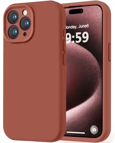 LOVE 3000 iPhone 15 Pro Max uchun mo'ljallangan g'ilof, Premium silikon, [Yumshoq tirnalishga qarshi mikrofiber astar] Zarbadan himoya qiluvchi telefon g'ilofi erkaklar ayollar qizlar uchun 6.7