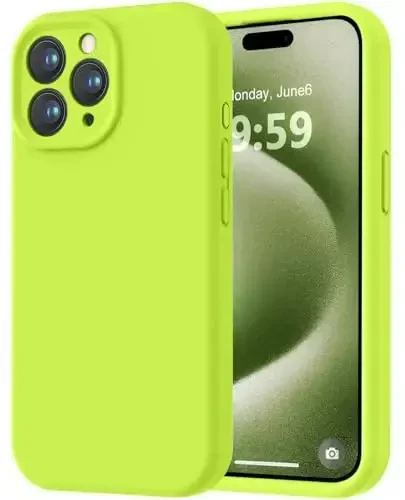 LOVE 3000 iPhone 15 Pro uchun mo'ljallangan g'ilof, Premium silikon [Yumshoq chizishga qarshi mikrofiber astar] Zarbadan himoya qiluvchi telefon g'ilofi erkaklar ayollar qizlar uchun 6,1