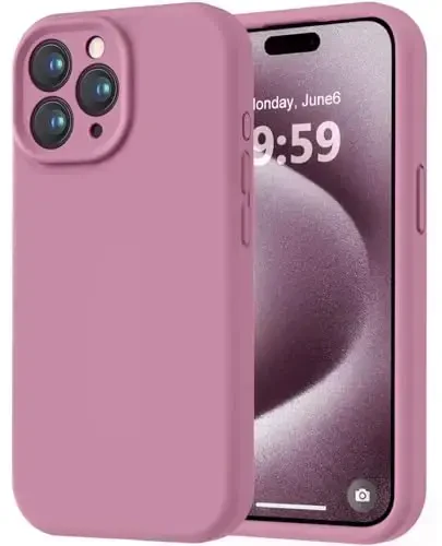 LOVE 3000 iPhone 15 Pro uchun mo'ljallangan g'ilof, Premium silikon [Yumshoq chizishga qarshi mikrofiber astar] Zarbadan himoya qiluvchi telefon g'ilofi erkaklar ayollar qizlar uchun 6,1