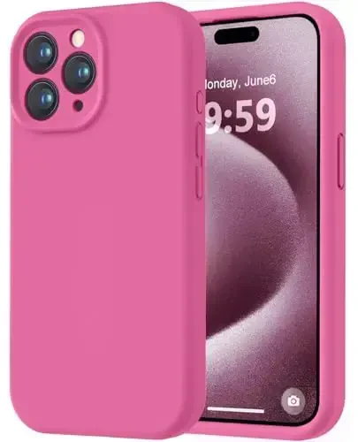 LOVE 3000 iPhone 15 Pro uchun moʻljallangan gʻilof, Premium silikon [Yumshoq chizishga qarshi mikrofiber astar] Zarbalarga chidamli himoya telefon gʻilofi erkaklar ayollar qizlar 6.1