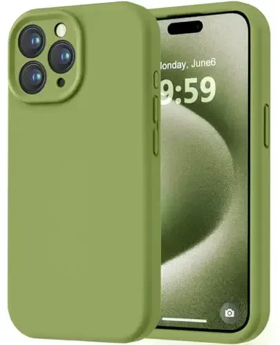 LOVE 3000 iPhone 15 Pro uchun mo'ljallangan g'ilof, Premium silikon [Yumshoq tirnalishga qarshi mikrofiber astar] Zarbadan himoya qiluvchi telefon g'ilofi erkaklar ayollar qizlar uchun 6,1