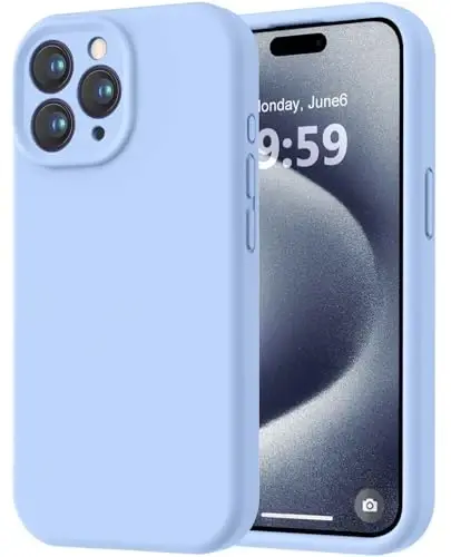 LOVE 3000 iPhone 15 Pro uchun mo'ljallangan g'ilof, Premium silikon [Yumshoq tirnalishga qarshi mikrofiber astar] Zarbadan himoya qiluvchi telefon g'ilofi erkaklar ayollar qizlar uchun 6,1