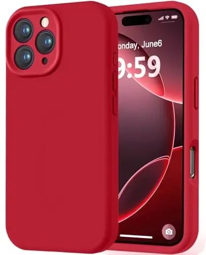 LOVE 3000 Designed for iPhone 16 Pro Max Case, Premium Silicone with [Soft Anti-Scratch Microfiber Lining] Shockproof Protective Phone Case for Men Women Girls 6.9
