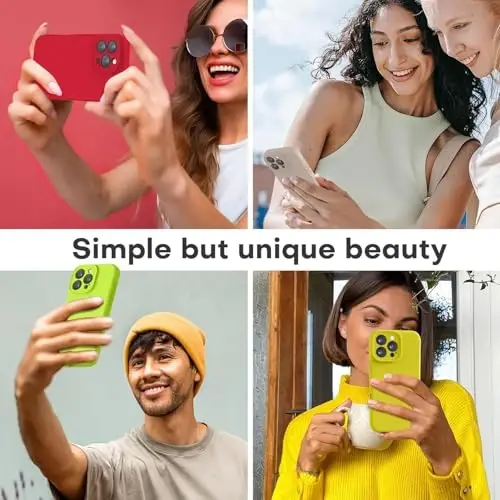 LOVE 3000 iPhone 16 Pro Max uchun mo'ljallangan g'ilof, [Yumshoq chizishga qarshi mikrofiber astar] bilan Premium silikon, erkaklar, ayollar, qizlar uchun zarbaga chidamli himoya telefon g'ilofi 6.9