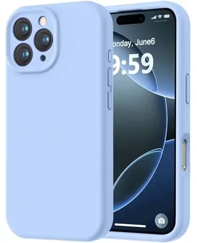 LOVE 3000 iPhone 16 Pro uchun g‘ilof, Premium silikon, [Yumshoq tirnalishga qarshi mikrofiber astar] Zarbadan himoya qiluvchi telefon g‘ilofi erkaklar, ayollar va qizlar uchun 6,3