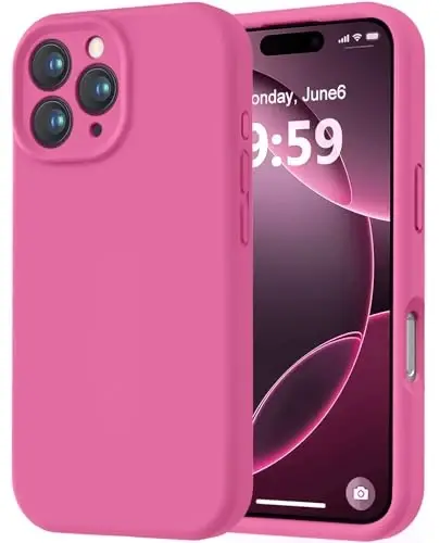 LOVE 3000 iPhone 16 Pro uchun mo'ljallangan g'ilof, Premium silikon [Yumshoq chizishga qarshi mikrofiber astar] Zarba o'tkazmaydigan himoya telefon g'ilofi erkaklar ayollar qizlar uchun 6.3