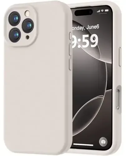 LOVE 3000 iPhone 16 Pro uchun mo'ljallangan g'ilof, Premium silikon [Yumshoq chizishga qarshi mikrofiber astar] Zarbadan himoya qiluvchi telefon g'ilofi erkaklar ayollar qizlar uchun 6,3