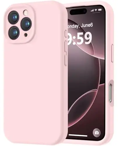 LOVE 3000 iPhone 16 Pro uchun mo'ljallangan g'ilof, Premium silikon [Yumshoq tirnalishga qarshi mikrofiber astar] Zarbadan himoya qiluvchi telefon g'ilofi erkaklar ayollar qizlar uchun 6,3