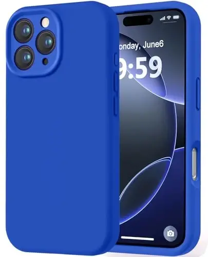 LOVE 3000 iPhone 16 Pro uchun mo'ljallangan g'ilof, Premium silikon, [Yumshoq tirnalishga qarshi mikrofiber astar] Zarbadan himoya qiluvchi telefon g'ilofi erkaklar ayollar qizlar uchun 6.3