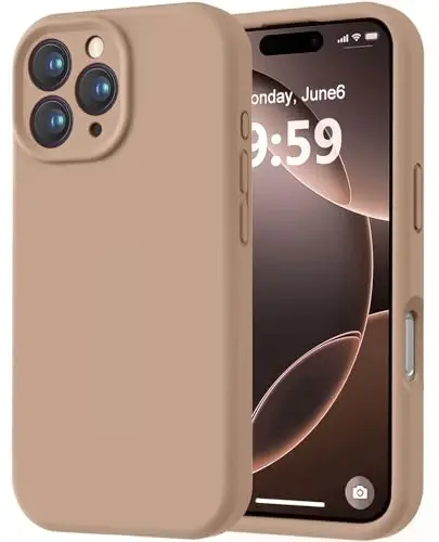 LOVE 3000 iPhone 16 Pro uchun mo'ljallangan g'ilof, Premium silikon [Yumshoq tirnalishga qarshi mikrofiber astar] Zarbadan himoya qiluvchi telefon g'ilofi erkaklar ayollar qizlar uchun 6,3