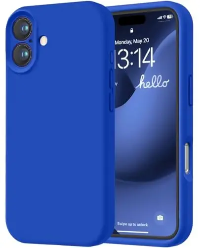 LOVE 3000 iPhone 16 uchun g'ilof, Premium silikon [Yumshoq tirnalishga qarshi mikrofiber astar] Zarbadan himoya qiluvchi telefon g'ilofi erkaklar ayollar qizlar uchun 6.1