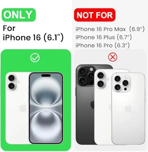 LOVE 3000 iPhone 16 uchun g‘ilof, Premium silikon, [Yumshoq tirnalishga qarshi mikrofiber astar] Zarbadan himoya qiluvchi telefon g‘ilofi erkaklar ayollar qizlar uchun 6.1