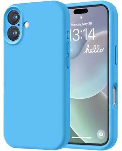 LOVE 3000 iPhone 16 uchun mo'ljallangan g'ilof, Premium silikon [Yumshoq chizishga qarshi mikrofiber astar] Zarba o'tkazmaydigan himoya telefon g'ilofi erkaklar ayollar qizlar uchun 6,1