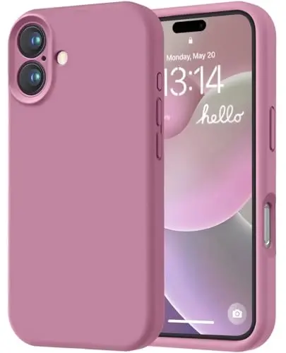 LOVE 3000 iPhone 16 uchun mo'ljallangan g'ilof, Premium silikonli [Yumshoq tirnalishga qarshi mikrofiber astar] Zarbadan himoya qiluvchi telefon g'ilofi erkaklar ayollar qizlar uchun 6.1