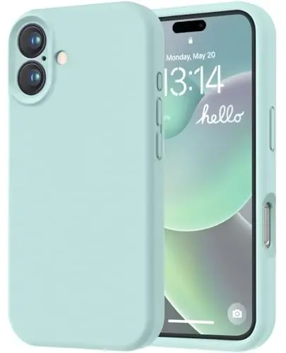 LOVE 3000 iPhone 16 uchun mo'ljallangan g'ilof, [Yumshoq chizishga qarshi mikrofiber astarli] Premium silikon zarbga chidamli himoya telefon g'ilofi erkaklar ayollar qizlar uchun 6.1