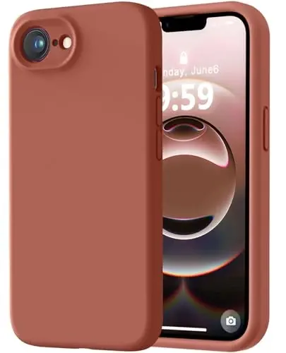 LOVE 3000 iPhone 16e uchun g'ilof, Premium silikon [Yumshoq tirnalishga qarshi mikrofiber astar] Zarba o'tkazmaydigan himoya telefon g'ilofi erkaklar ayollar qizlar uchun 6.1