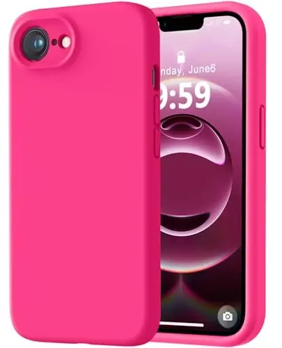 LOVE 3000 iPhone 16e uchun g'ilof, Premium silikon [Yumshoq tirnalishga qarshi mikrofiber astar] zarbaga chidamli himoya telefon g'ilofi erkaklar ayollar qizlar uchun 6.1