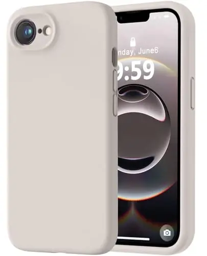 LOVE 3000 iPhone 16e uchun g‘ilof, yuqori sifatli silikon [yumshoq tirnalishga qarshi mikrofiber astar] zarbga chidamli himoya telefon g‘ilofi erkaklar ayollar qizlar 6.1