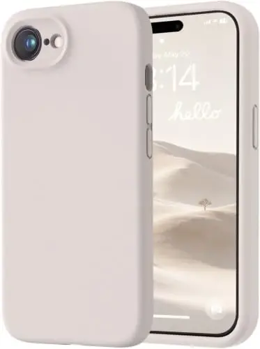 LOVE 3000 iPhone 16e uchun g‘ilof, yuqori sifatli silikon [yumshoq tirnalishga qarshi mikrofiber astar] zarbga chidamli himoya telefon g‘ilofi erkaklar ayollar qizlar 6.1