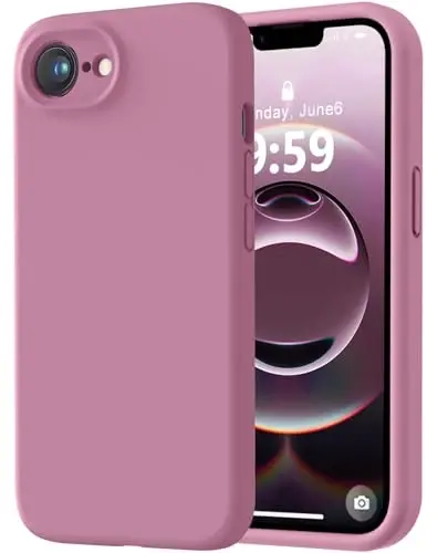 LOVE 3000 iPhone 16e uchun mo'ljallangan g'ilof, Premium silikon [Yumshoq chizishga qarshi mikrofiber astar] Zarba o'tkazmaydigan himoya telefon g'ilofi erkaklar ayollar qizlar uchun 6.1