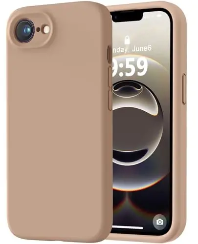 LOVE 3000 iPhone 16e uchun mo'ljallangan g'ilof, Premium silikon [Yumshoq tirnalishga qarshi mikrofiber astar] Zarba o'tkazmaydigan himoya telefon g'ilofi erkaklar ayollar qizlar uchun 6,1
