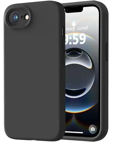 LOVE 3000 iPhone 16e uchun mo'ljallangan g'ilof, Premium silikon [Yumshoq tirnalishga qarshi mikrofiber astar] Zarba o'tkazmaydigan himoya telefon g'ilofi erkaklar ayollar qizlar uchun 6,1