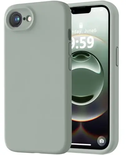 LOVE 3000 iPhone 16e uchun mo'ljallangan g'ilof, Premium silikon [Yumshoq tirnalishga qarshi mikrofiber astar] Zarbadan himoya qiluvchi telefon g'ilofi erkaklar ayollar qizlar uchun 6,1