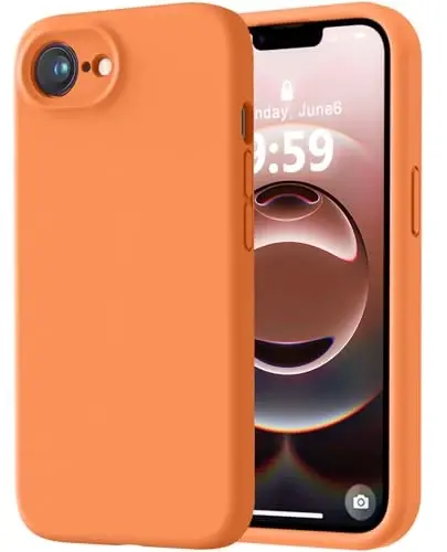 LOVE 3000 iPhone 16e uchun moʻljallangan gʻilof, Premium silikon [Yumshoq tirnalishga qarshi mikrofiber astar] Zarbadan himoya qiluvchi telefon gʻilofi erkaklar ayollar qizlar uchun 6.1