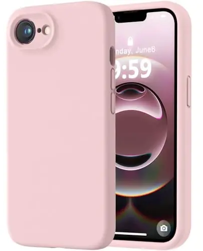 LOVE 3000 iPhone 16e uchun mo'ljallangan g'ilof, [Yumshoq tirnalishga qarshi mikrofiber astar] bilan Premium silikon, erkaklar ayollar qizlar uchun zarbaga chidamli himoya telefon g'ilofi 6.1