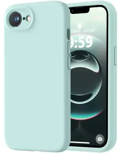 LOVE 3000 iPhone 16e uchun mo'ljallangan g'ilof, [Yumshoq tirnalishga qarshi mikrofiber astar] bilan premium silikon, erkaklar ayollar qizlar uchun zarbaga chidamli himoya telefon g'ilofi 6.1