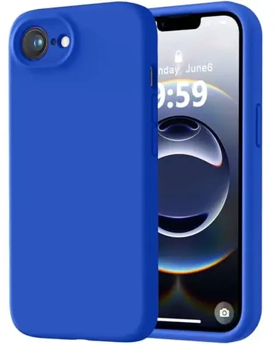 LOVE 3000 iPhone 16e uchun mo'ljallangan g'ilof, [Yumshoq tirnalishga qarshi mikrofiber astarli] Premium silikon zarbaga chidamli himoya telefon g'ilofi erkaklar ayollar qizlar 6,1