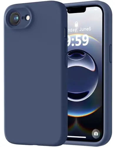 LOVE 3000 iPhone 16e uchun mo'ljallangan g'ilof, [Yumshoq tirnalishga qarshi mikrofiber astarli] Premium silikon zarbga chidamli himoya telefon g'ilofi erkaklar ayollar qizlar uchun 6.1