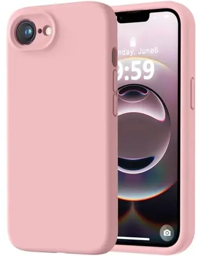 LOVE 3000 iPhone 16e uchun moʻljallangan gʻilof, [Yumshoq tirnalishga qarshi mikrofiber astarli] yuqori sifatli silikon, erkaklar, ayollar va qizlar uchun zarbaga chidamli himoya telefon gʻilofi 6.1