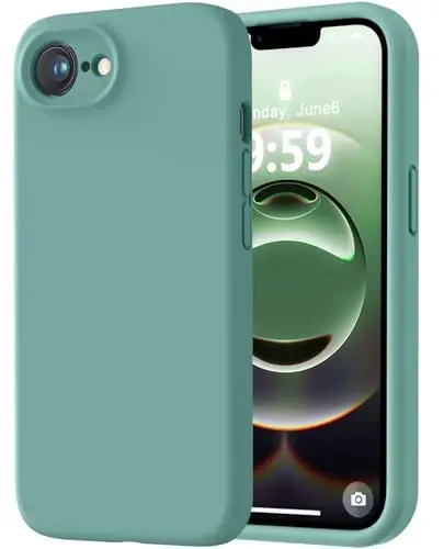 LOVE 3000 iPhone 16e uchun moʻljallangan gʻilof, [Yumshoq tirnalishga qarshi mikrofiber qoplamali] Premium silikon, zarbga chidamli himoya telefon gʻilofi erkaklar, ayollar va qizlar uchun 6,1