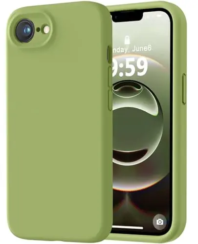 LOVE 3000 iPhone 16e uchun mo'ljallangan g'ilof, yuqori sifatli silikon [Yumshoq tirnalishga qarshi mikrofiber astar] Zarbadan himoya qiluvchi telefon g'ilofi erkaklar ayollar qizlar uchun 6.1