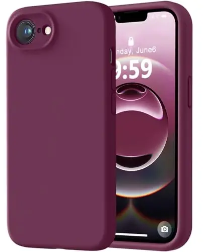 LOVE 3000 iPhone 16e uchun mo'ljallangan g'ilof, yuqori sifatli silikon, [Yumshoq tirnalishga qarshi mikrofiber astar] Zarbadan himoya qiluvchi telefon g'ilofi erkaklar ayollar qizlar uchun 6,1
