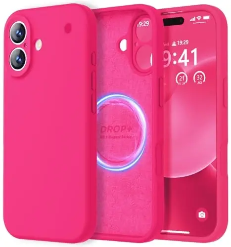 LOVE 3000 iPhone 17 G‘ilof uchun mo‘ljallangan, Premium Silikon [Magsafe bilan mos keladi][Yumshoq tirnalishga qarshi mikrofaser qoplama] Erkaklar va ayollar uchun zarbaga chidamli himoya telefon g‘ilofi 6.3
